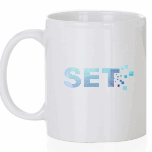 Caneca de cerâmica branca